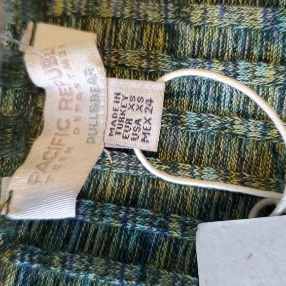 Pacific Republic green ribbed O ring mini dress with cut out sides Size XS NWT - Picture 9 of 9